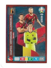 Carte Panini - Euro 2020 - Belgique - Courtois/Vertonghen/Alderweireld - N°433