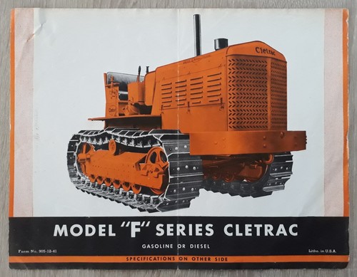 Oliver model series cletrac - model,