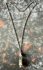 TRÈS JOLI COLLIER PENDENTIF STYLE BERBÈRE ARGENT RARE 