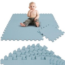 9 Pièces Tapis de Sol Bébé dès Le Premier Mois - 30x30 cm Dalles en Mousse EV...