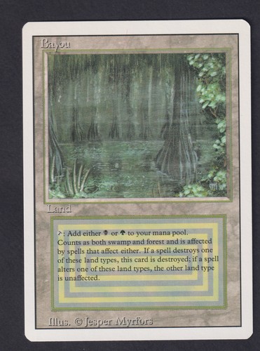 Magic mtg bayou revised - mtg,