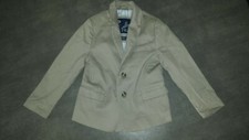 CYRILLUS 4 ans veste cérémonie beige 100% coton très chic pour garçon NEUVE