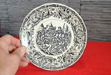 Assiette parlante Jeanne d'Arc est faite prisonnière sous...(Sarreguemines)