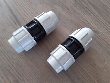 lot de 2 raccords pour tuyauterie pvc eau potable plasson diamètre 25 mm PN16