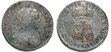 LOUIS XV    ECU DE FRANCE NAVARRE 1718 K BORDEAUX  G.318