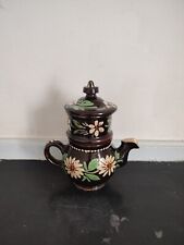 Théière en terre vernissée décor Soufflenheim 