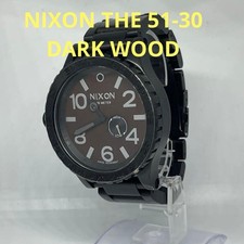 NIXON THE 51-30 DARK WOOD Dark Wood modèle limité bon état