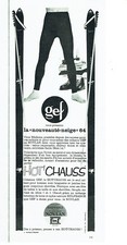 Publicité Advertising 108  1963   vetements ski  fuseaux Gef novlan nylfrance