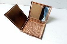 Ancien Vintage Poudrier Avec Miroir  en nacre