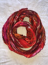 Hermès carré 90 cm plissé Offrandes d'un Jour état neuf