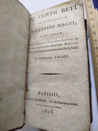 Livre ancien 1805 curtii - livre, q