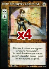 Lot of 4 cards: Kine Resources Contested [Third set] - VTES card