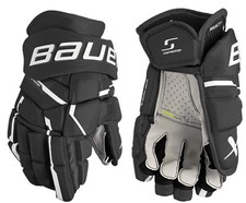 Bauer Supreme Mach Gants Senior Noir Et Blanc