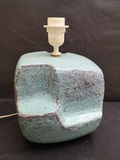 Lampe céramique bleue