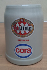 CHOPE GRES BIERE MUTZIG CORA  0.5 L LITRE BIERE ALSACE BRASSERIE TEGESTOPHILE