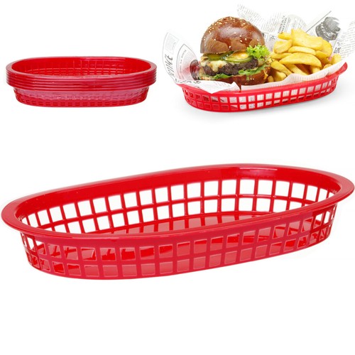 Panier pain ovale rouge - panier,