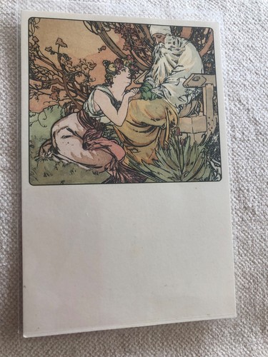 Cpa art nouveau 1900 mucha - art,