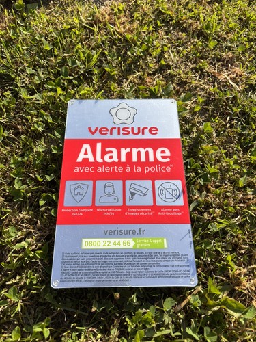 Plaque plexi verisure x - cm,