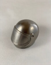 BRIQUET de table en fer façon CASQUE de moto RARE vintage Gas Lighter collection