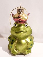 Objet de Collection la reine des grenouille en verre à suspendre 
