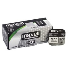10X MAXELL 377 376 SR626SW Piles Argent 1.55V Pour Montres