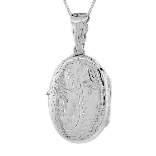 Argent sterling main gravé - sterling,