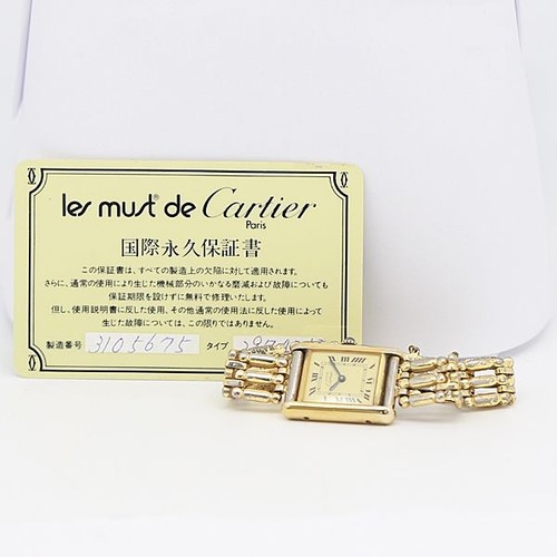 Cartier must tank - cartier, cadran