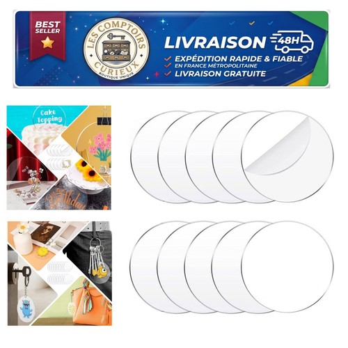 Plaques acryliques rondes