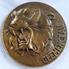 062/Médaille Bronze patiné PORTE-AVIONS CLÉMENCEAU