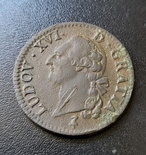 C0435 : Sol à L'écu Louis XVI 1791 A