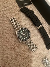 Citizen Promaster NY0040 Jour Date St. Acier Blk SLV 200M Automatique Montre