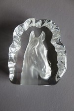 Ancien presse papier tete de