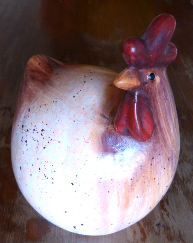 Tres belle poule ceramique - belle,