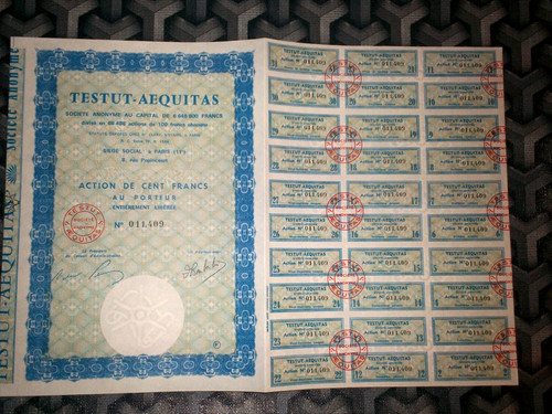 Action testut aequitas paris - testut-aequitas, (paris