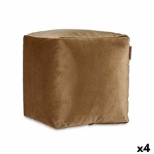 Pouf Gift Decor Marron polystyrène Velours [4 Unités]