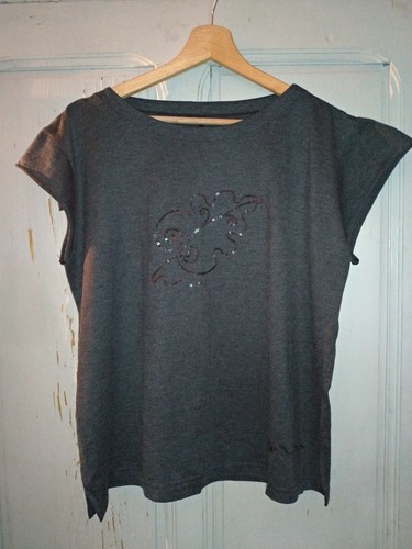 Tee shirt avec paillettes - tee-shirt,