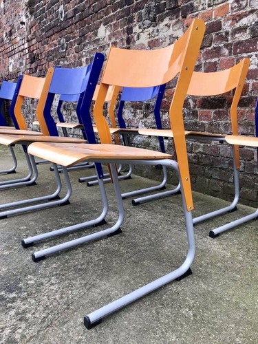 Chaises école vintage 30 - chaises,
