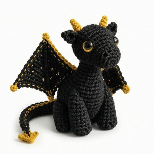 Dragon crochet fait - dragon,