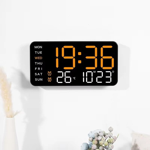 Horloge murale led numérique - murale,
