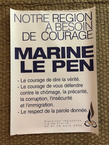 Affiche front national le - front,