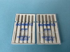 10 X Schmetz Machine à Coudre Jeans Aiguilles Piston Plat Aiguille 100/16