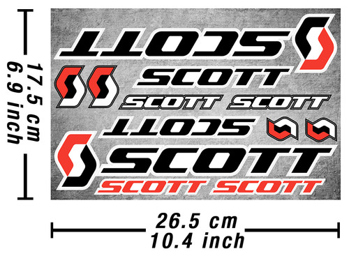Scott decals stickers bicycle - decals,