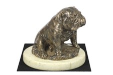 Anglais Bouledogue Type 4 - Figurine Avec Chien Sur Sandigem Marbre Art Dog