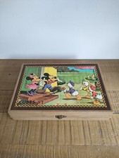 Jouet Boite A 24 Cubes Mickey Donald Walt Disney France - Jeu D'éveil Vintage