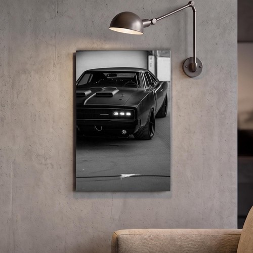 Affiche métal muscle car - affiche,