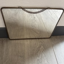 ANCIEN MIROIR DE COIFFEUR BARBIER A SUSPENDRE VINTAGE