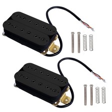 Lot de 4 micros Humbucker pour guitare électrique à 6 cordes avec vis hexagon...