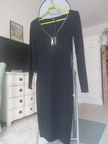 Robe morgan maille noire - robe,