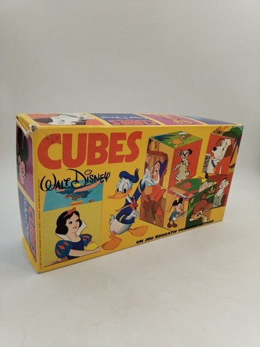 Walt disney 1974 cubes jeu - walt,