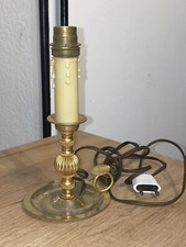 Pied De Lampe En Laiton Vintage 